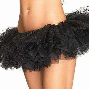 Leg Avenue with mesh flocked polka dot top